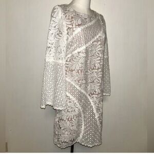 JAX Black Label lace over dress with nude lining!